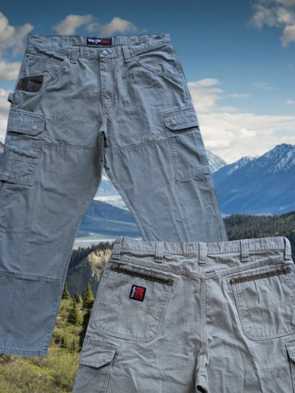 Wrangler Riggs Pants 38x30 (37x29) Ripstop Ranger Cargo Carpenter Workwear